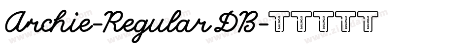Archie-Regular DB字体转换